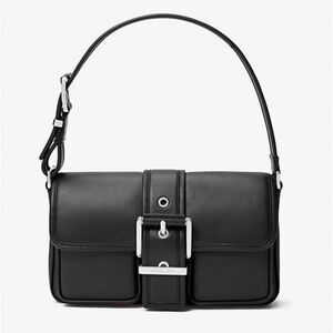Michael Kors Medium Colby Shoulder Bag in Black, NWT